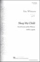 Sleep My Child SATB choral sheet music cover